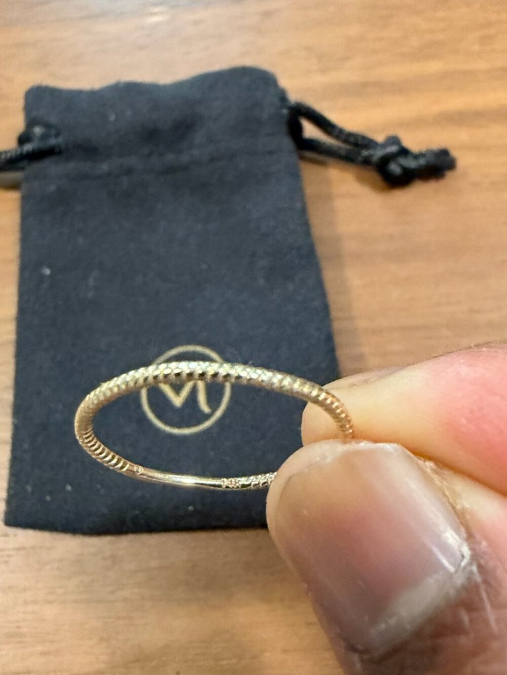 Mejuri 14k Twist Ring Size 7